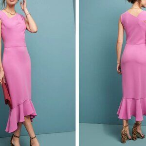 SHOSHANNA NWT $398 adali sleeveless asymmetrical sheath dress 8 M